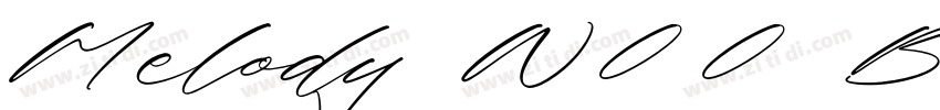 Melody W00 Book字体转换